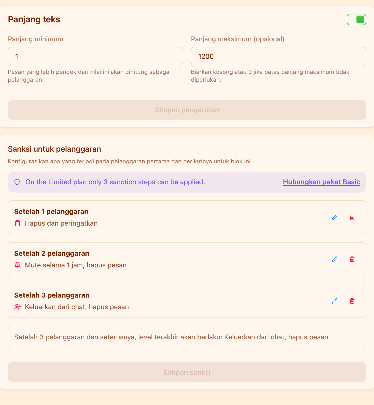 Penyunting rantai hukuman